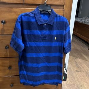 Blue stripped Polo pullover